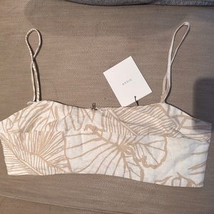 NWT Dissh Linen Bandeau top